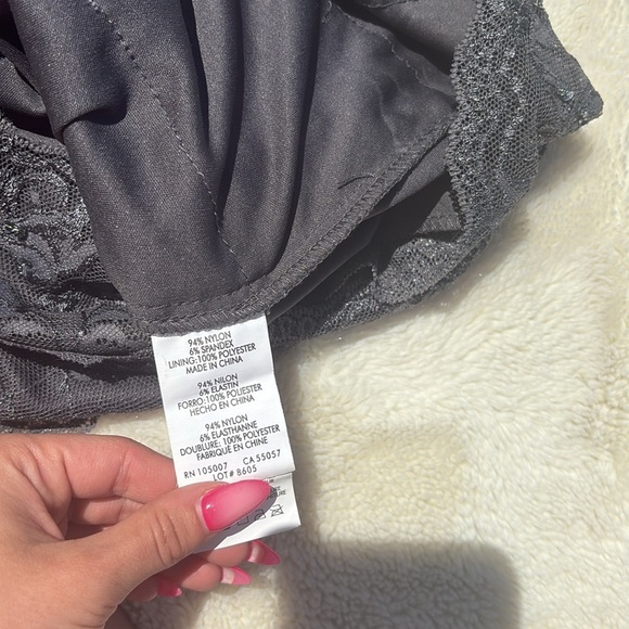 Marina Grey Lace Midi Dress | Elegant Cocktail & Wedding Guest Style Size 4 - Picture 7 of 11